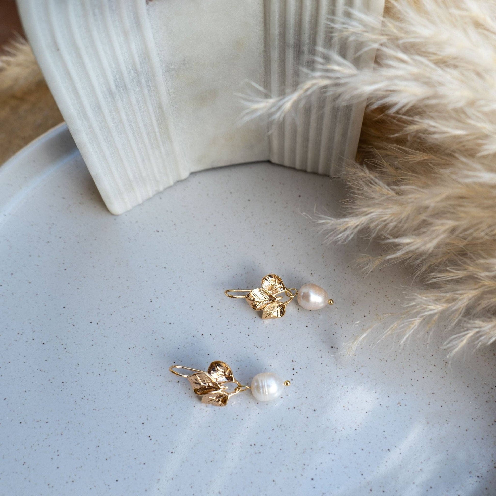Pearl drop earrings